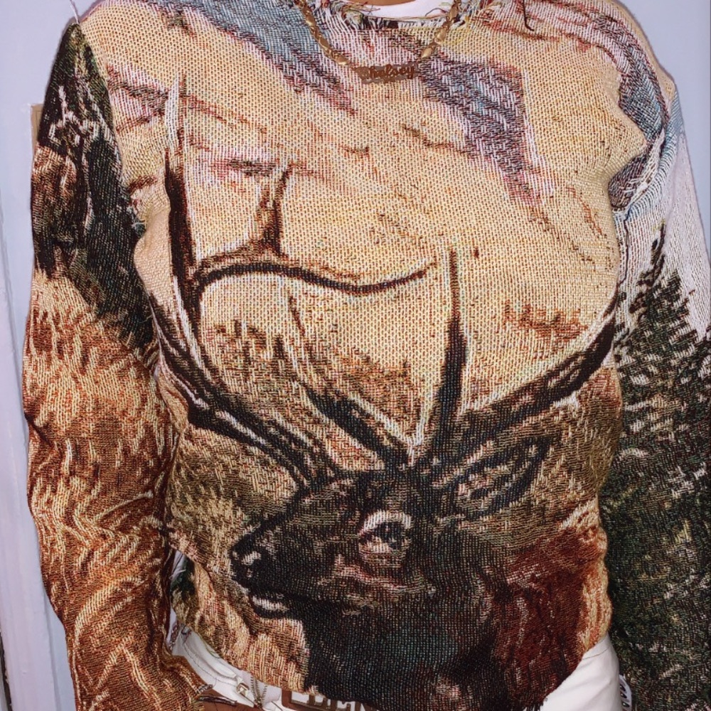 Woven tapestry I made out of a sweater